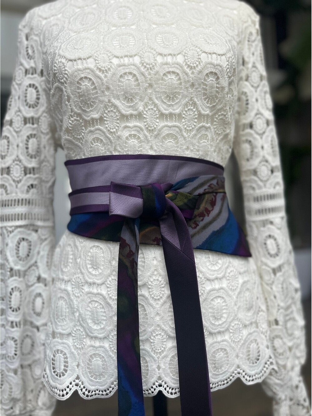 Upcycled Silk Obi Wrap Belt | Corset Waist Belt | OOAK | OS |